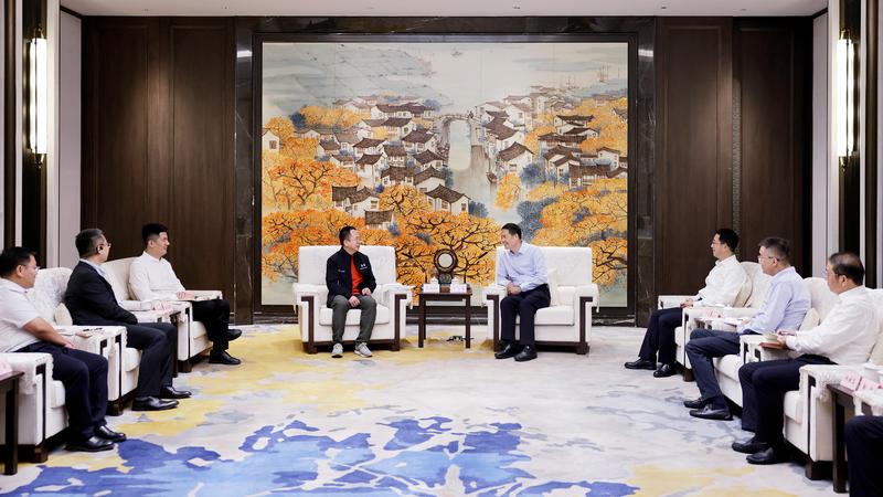 劉小濤吳慶文會見360集團董事長周鴻祎